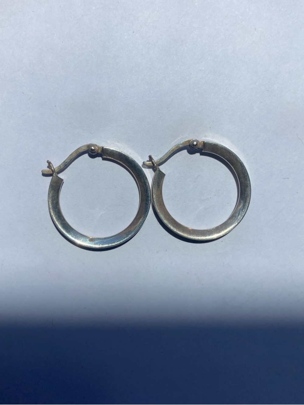 Sterling Silver Hoop Earrings - Classic Thin Hoop